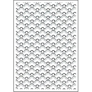Embossing folder scallops (CTFD 3095)