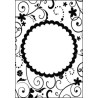 Embossing folder Fun Floral Frame (CTFD 3094)
