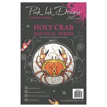 (PI045)Pink Ink Desings Holy Crab