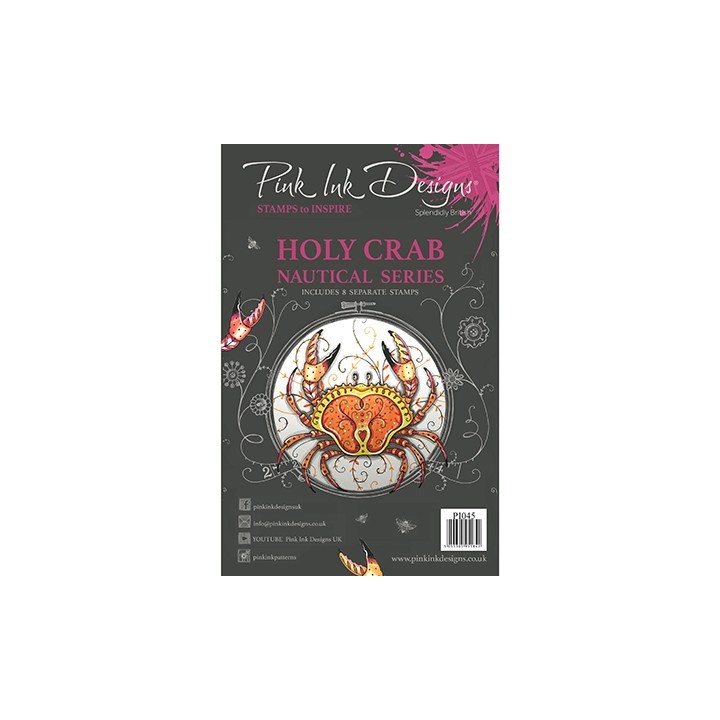 (PI045)Pink Ink Desings Holy Crab