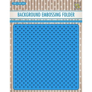 (EEB024)Nellie`s Choice Emb.folder Background Little stars