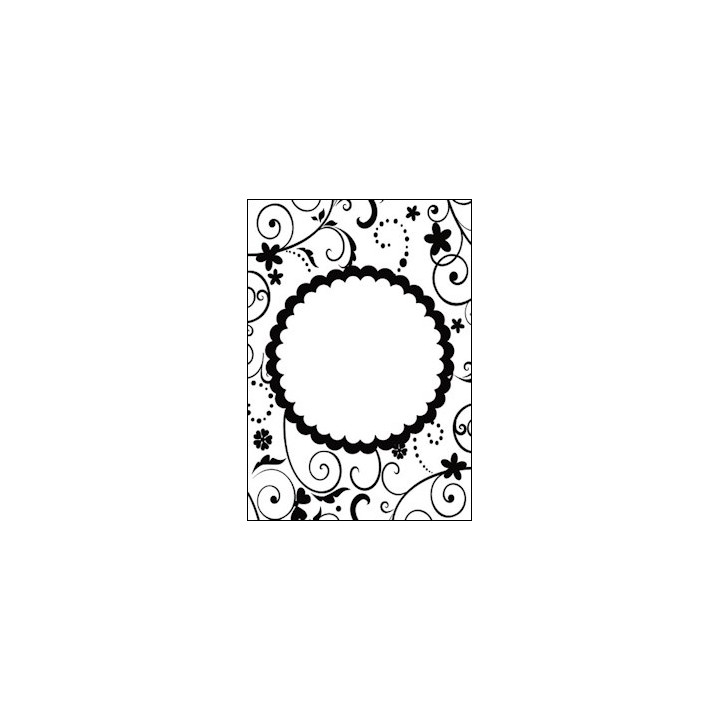 Embossing folder Fun Floral Frame (CTFD 3094)