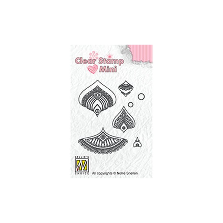 (MAFS014)Nellie's Choice Clear stamps Flower-1