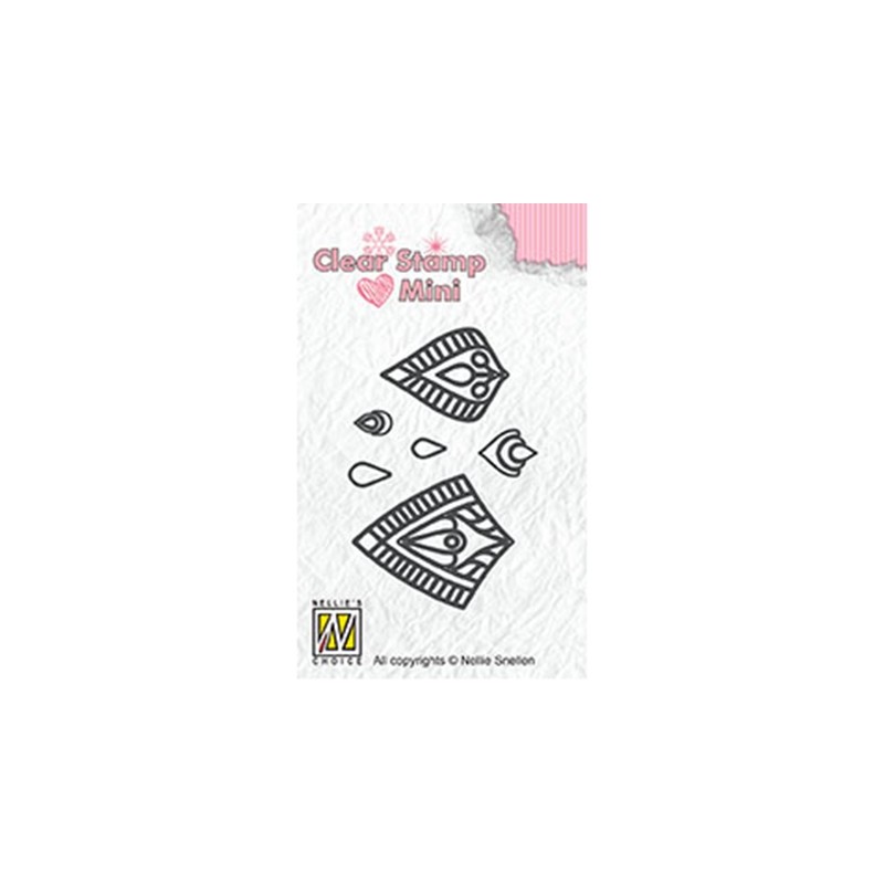 (MAFS015)Nellie's Choice Clear stamps Flower-Star