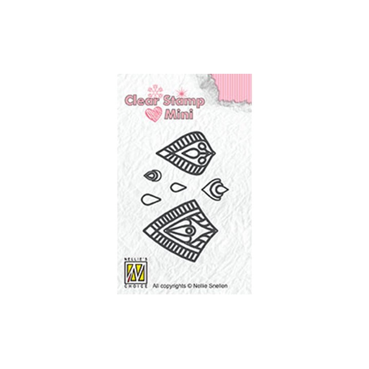 (MAFS015)Nellie's Choice Clear stamps Flower-Star
