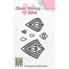 (MAFS015)Nellie's Choice Clear stamps Flower-Star