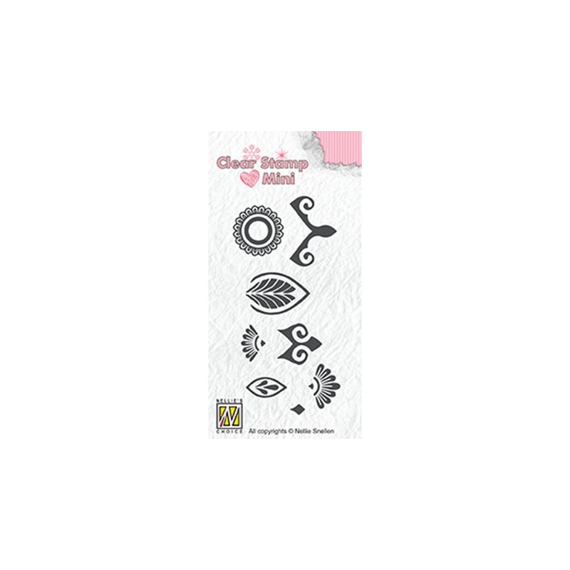 (MAFS016)Nellie's Choice Clear stamps Flower-2