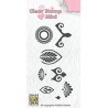 (MAFS016)Nellie's Choice Clear stamps Flower-2