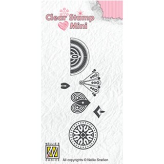 (MAFS017)Nellie's Choice Clear stamps Flower-3