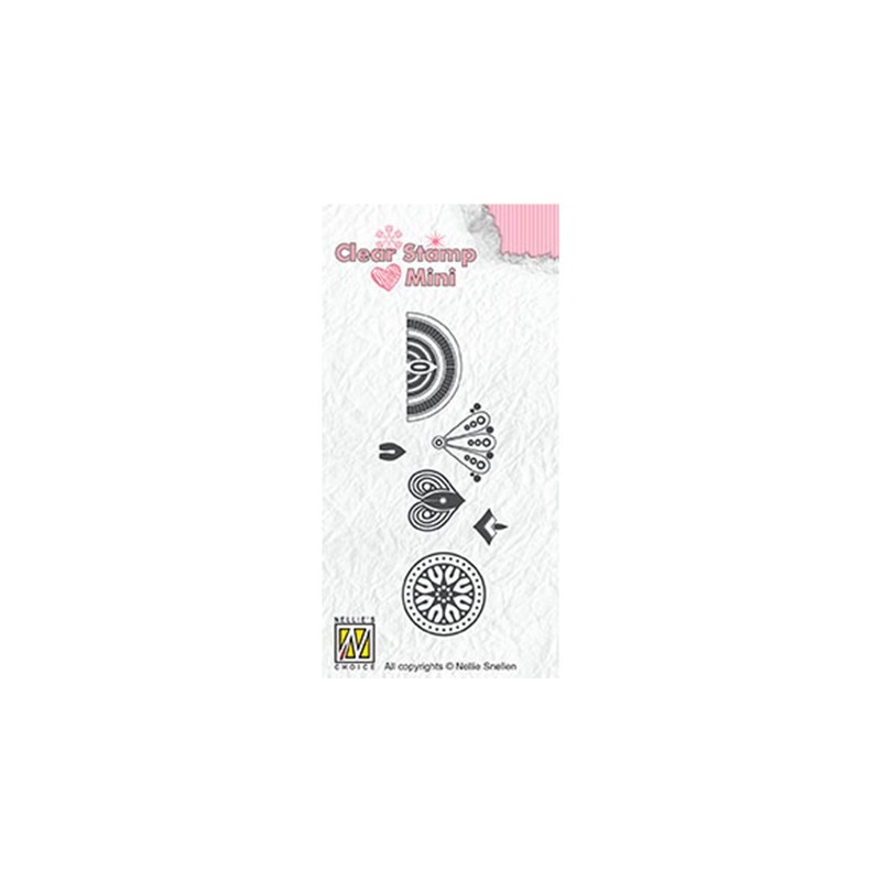 (MAFS017)Nellie's Choice Clear stamps Flower-3