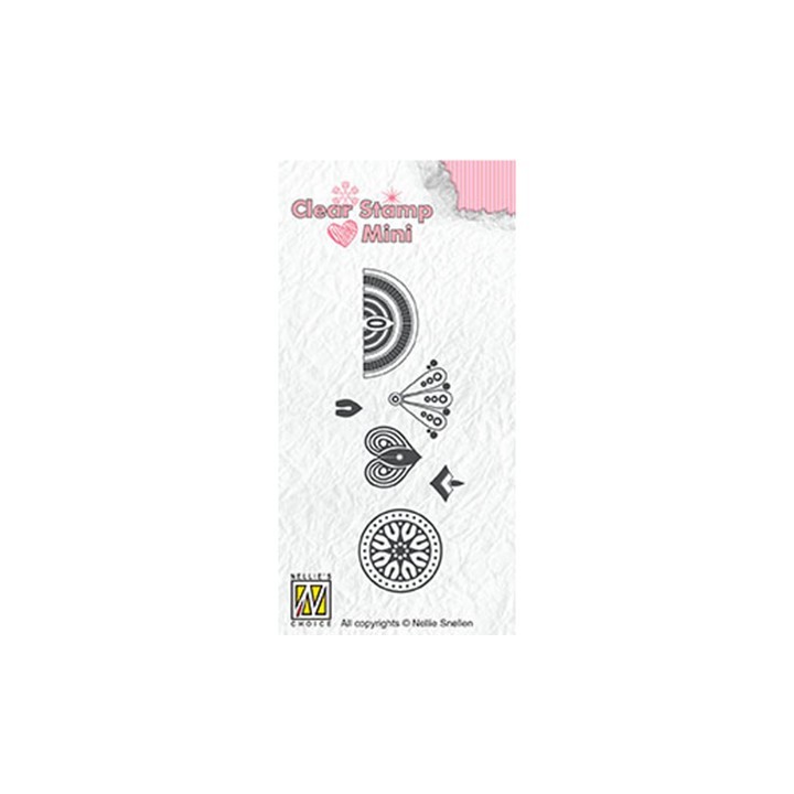 (MAFS017)Nellie's Choice Clear stamps Flower-3
