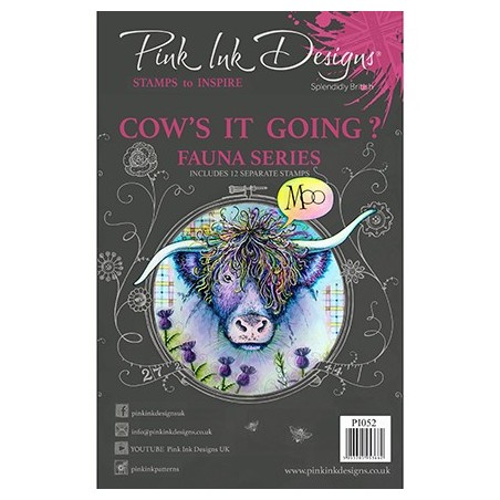 (PI052)Pink Ink Desings Cow's It Going?