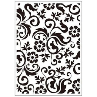 Embossing folder flower flourish (CTFD 3064)