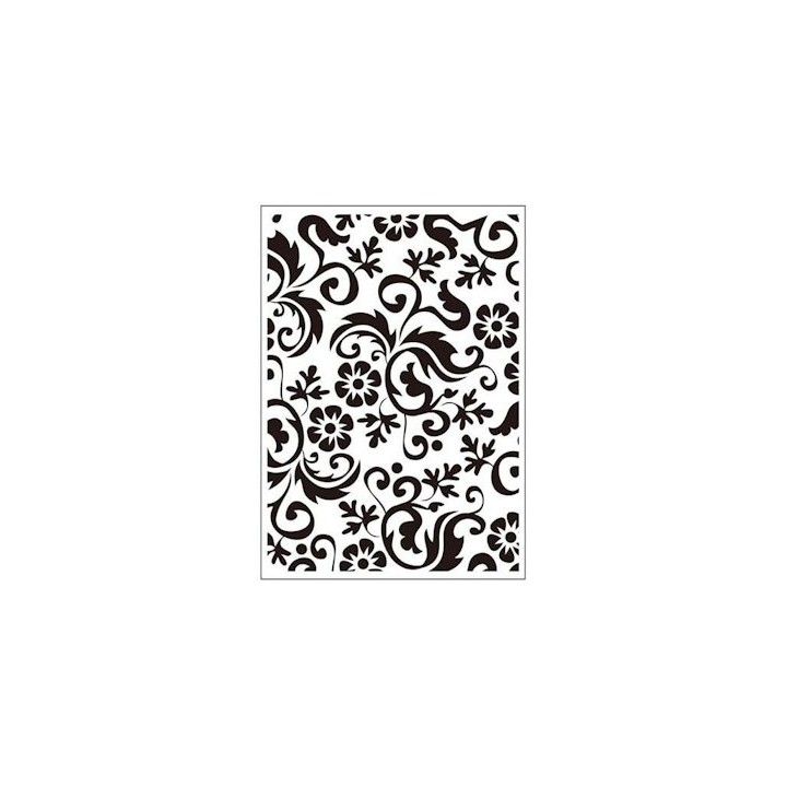 Embossing folder flower flourish (CTFD 3064)