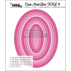 (CLNestXXL09)Crealies Crea-nest-dies XXL no. 9 die oval basic