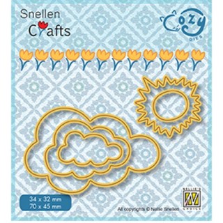 (SCCOD018)Snellen Crafts Cozy dies: Sun & clouds