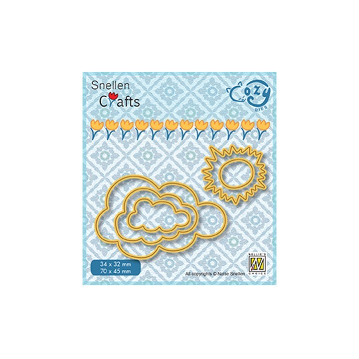 (SCCOD018)Snellen Crafts Cozy dies: Sun & clouds