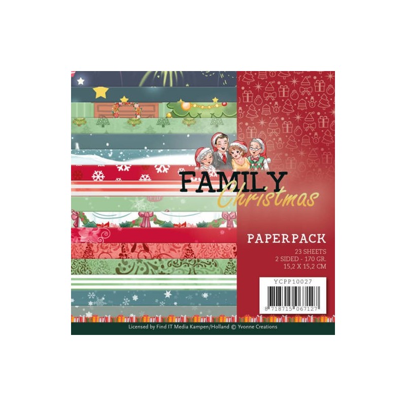 (YCPP10027)Paperpack - Yvonne Creations - Family Christmas