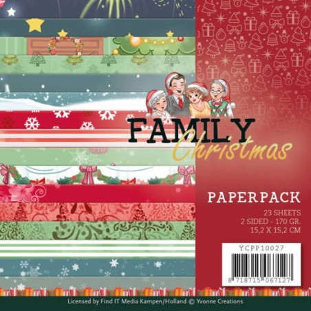 (YCPP10027)Paperpack - Yvonne Creations - Family Christmas