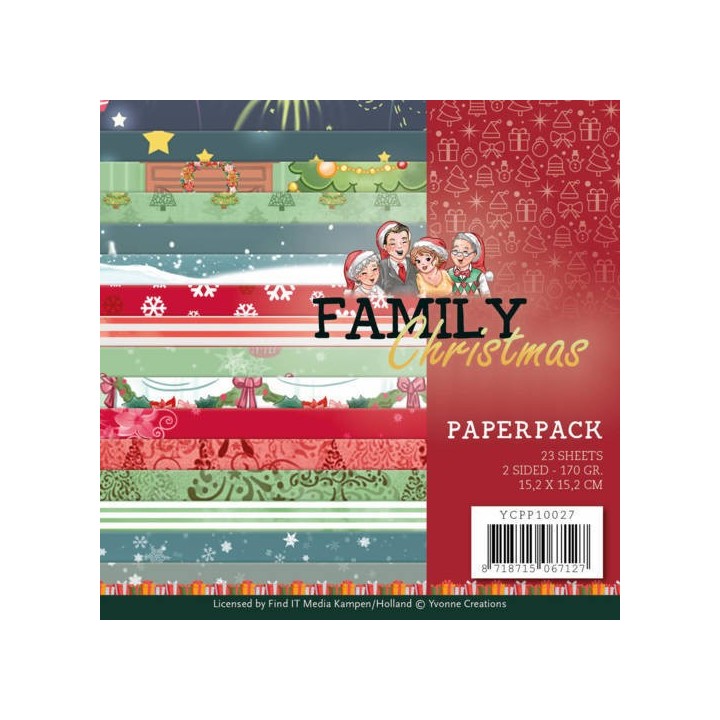 (YCPP10027)Paperpack - Yvonne Creations - Family Christmas