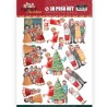 (SB10393)3D Pushout - Yvonne Creations - Family Christmas - Celebrate Christmas