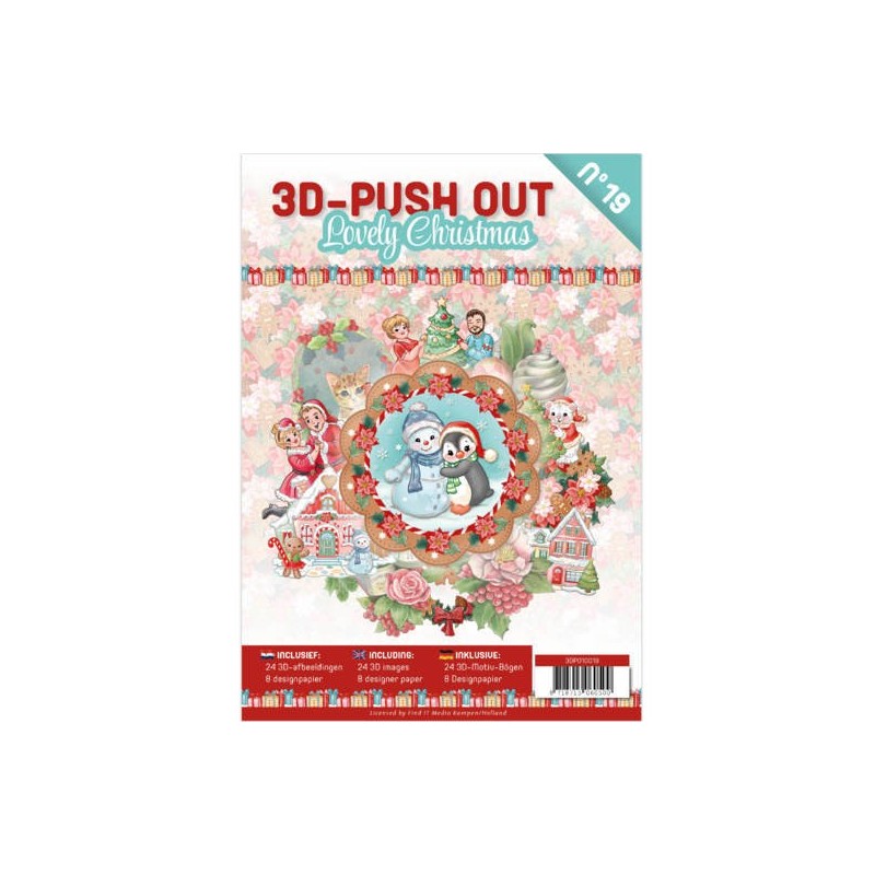 (3DPO10019)3D Pushout Book 19 Lovely Christmas