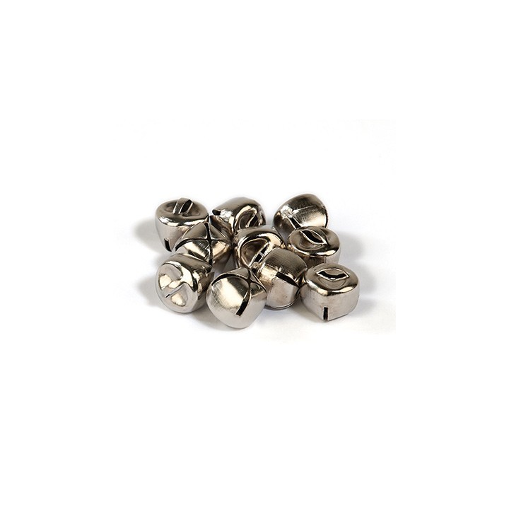 (12239-3902) Bells silver 10mm 12pcs