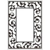 Embossing folder scrollwork frame (CTFD 3050)