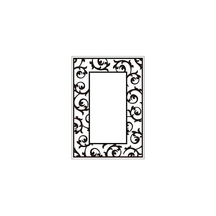 Embossing folder scrollwork frame (CTFD 3050)