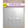(EF3D008)Nellie's Choice Embossing folder Reindeer