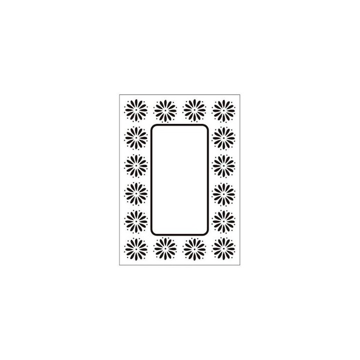 Embossing folder daisy frame (CTFD 3049)