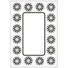 Embossing folder daisy frame (CTFD 3049)