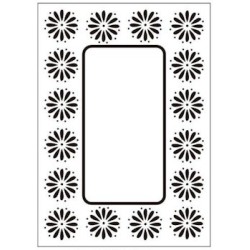 Embossing folder daisy frame (CTFD 3049)
