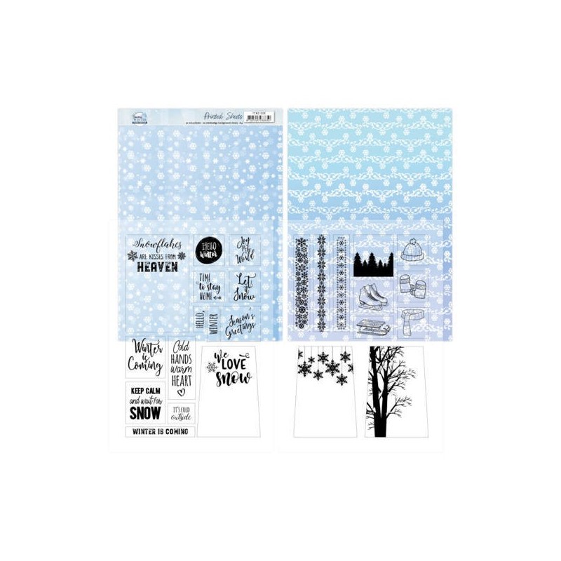 (YCMC1006)Mica Sheets - Yvonne Creations - Sparkling Winter