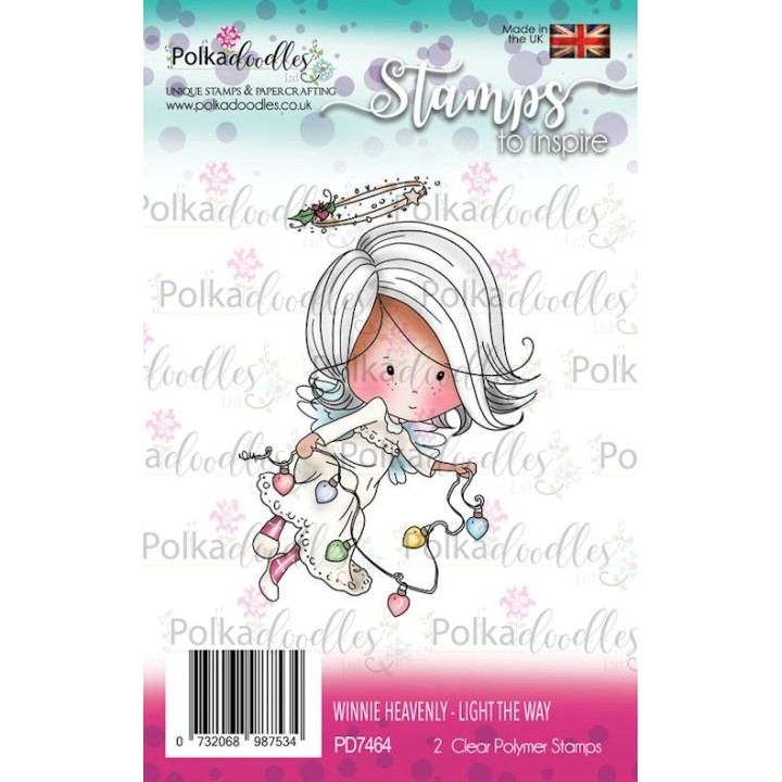 (PD7464)Polkadoodles stamp Winnie Light the way