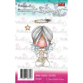 (PD7467)Polkadoodles stamp Winnie Blessings