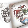 Polkadoodles stamp Gnome - Bauble fun