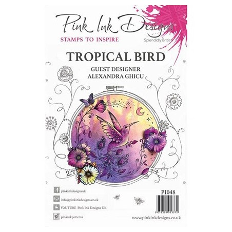 (PI048)Pink Ink Desings Tropical Bird