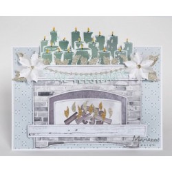 (TC0878)Clear stamp Tiny's border - Candles