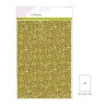 (001290/0155)CraftEmotions glitterpapier 5 vel goud +/- 29x21cm 120gr