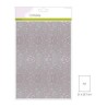 (001290/0160)CraftEmotions glitter paper 5 Sh white +/- 29x21cm 120gr