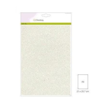 (001290/0158)CraftEmotions glitter paper 5 Sh champagne +/- 29x21cm 120gr