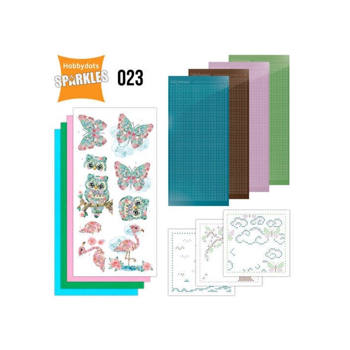 (SPDO023)Sparkles Set 23 - Floral pink