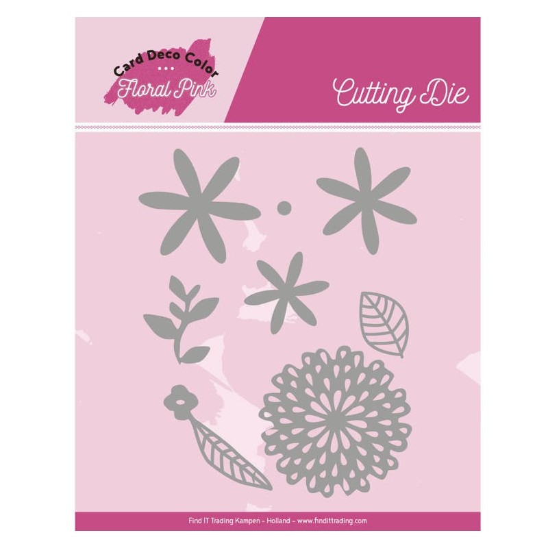 (CDCCD10001)Dies - Yvonne Creations - Floral Pink - Floral Pink Flowers