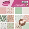 (CDCPP10001)Foiled Paperpack - Yvonne Creations - Floral Pink