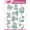 (SB10412)3D Pushout - Yvonne Creations - Floral Pink (Kitschy Lala) - Kitschy Frog