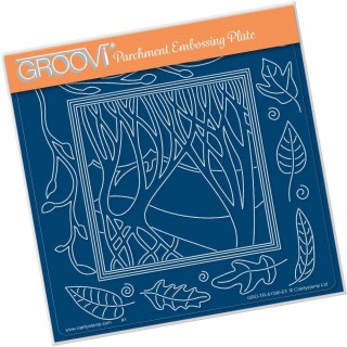 (GRO-TR-41396-03)Groovi Plate A5 PANORAMIC THREE TREES