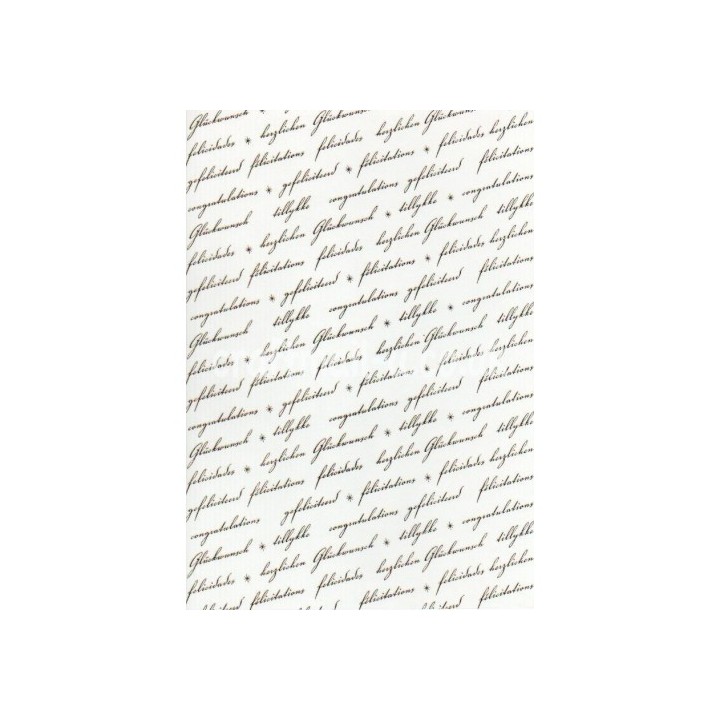 Pergamano vellum texte or (1F) (61704)