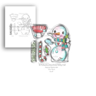 (PD7993)Polkadoodles Smiley Snowman Clear Stamps