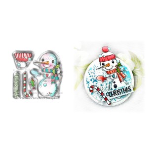 (PD7993)Polkadoodles Smiley Snowman Clear Stamps